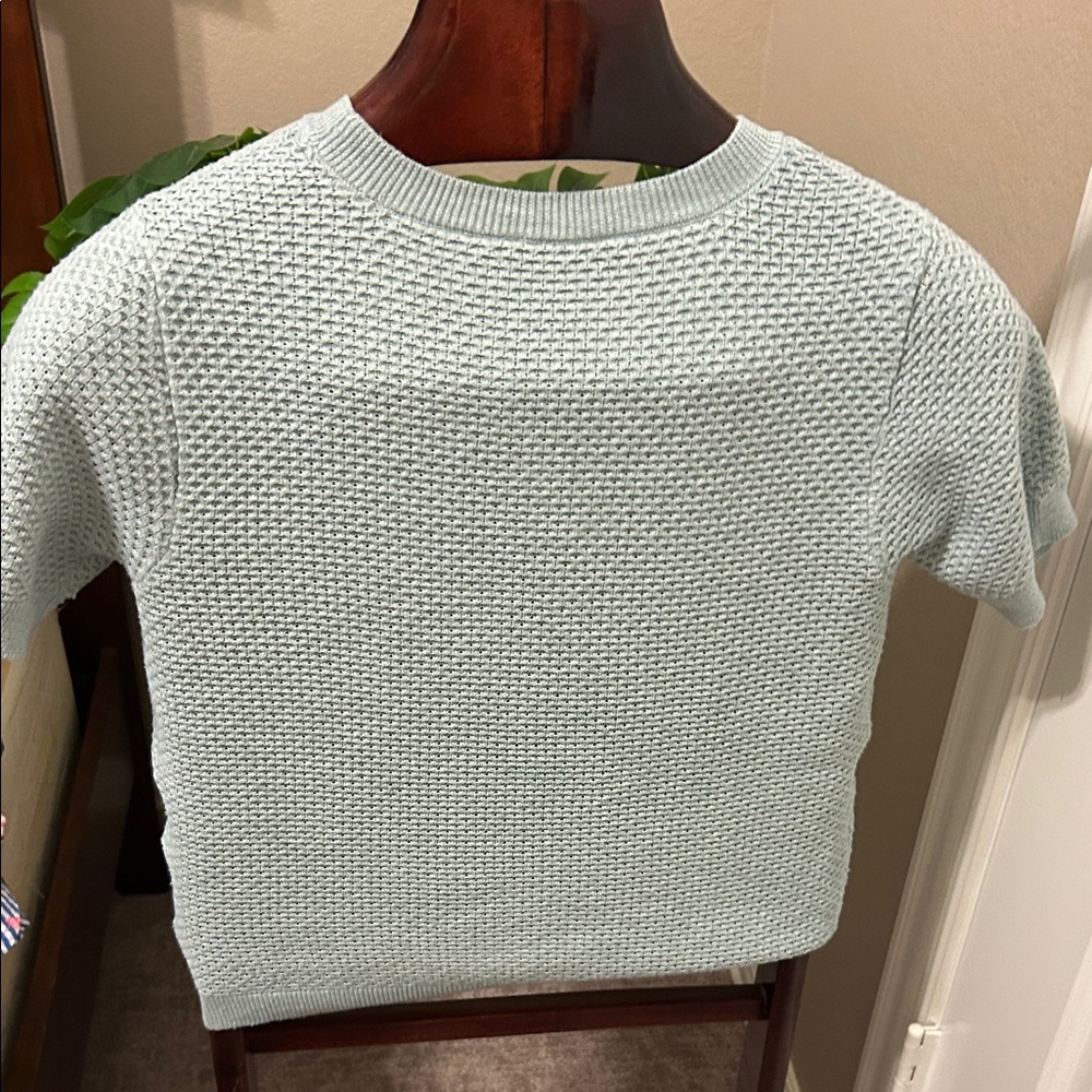 Nine West Mint Green Textured Sweater - Picture 3 of 4